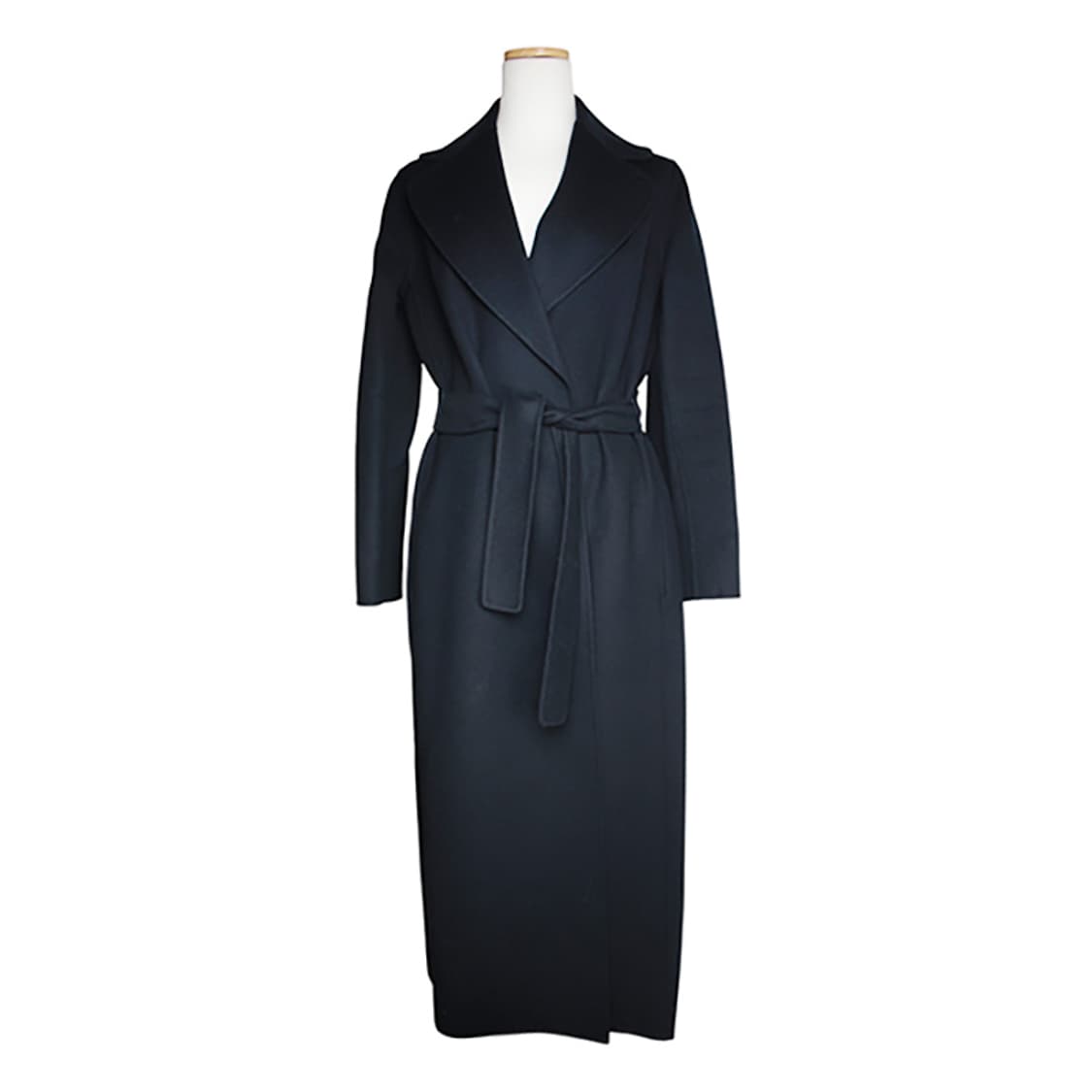 S막스마라 미드나잇블루 벨티드 롱코트 44, 55 상품이미지1