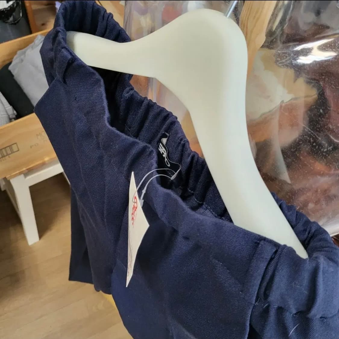 549 ) 새것 스파오 밴딩스판세미슬랙스 네이비s m 44 55 스판짱 상품이미지4