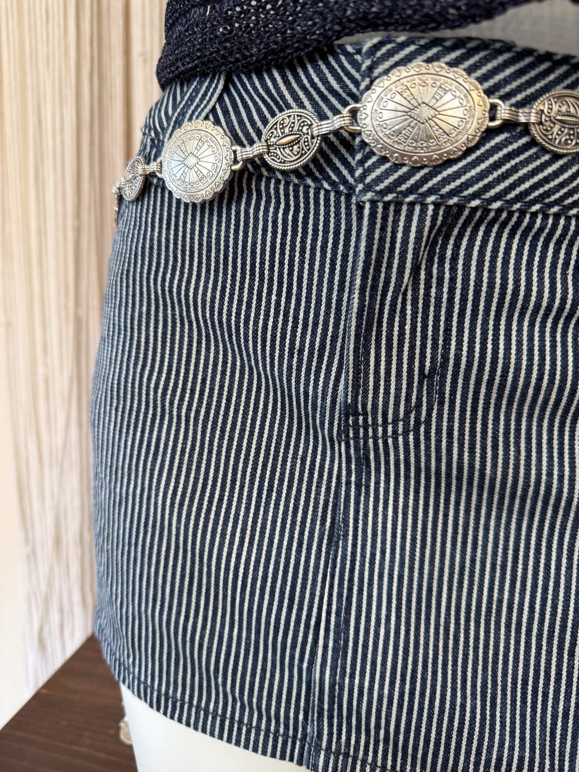 Striped Denim Mini Skirt 0021 상품이미지3