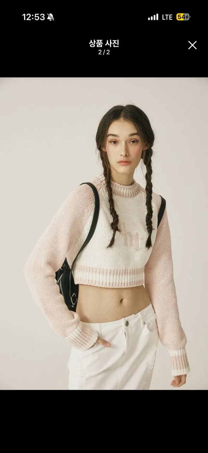 쓰리타임즈 자카드스웻셔츠미니 tht jacquard sweatshirt 상품이미지2