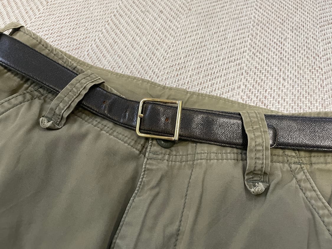 빈티지 더반 골드 레더벨트 J03701 상품이미지3