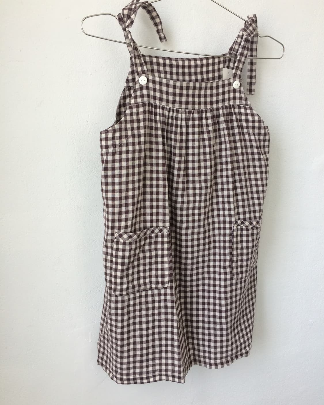 Check pattern sleeveless onepiece 상품이미지4
