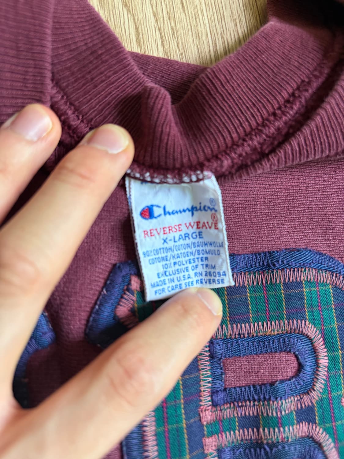 빈티지 USA 챔피온 리버스위브 맨투맨 상품이미지2