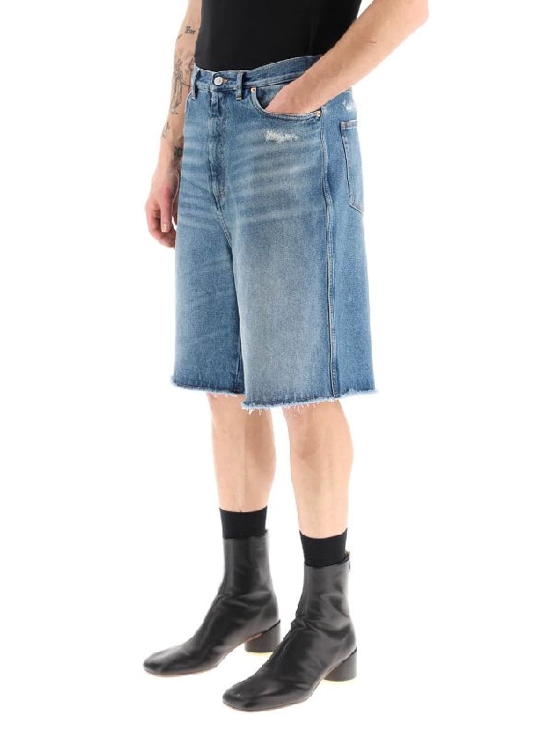 MM6 로우컷 데님 버뮤다 팬츠 상품이미지4