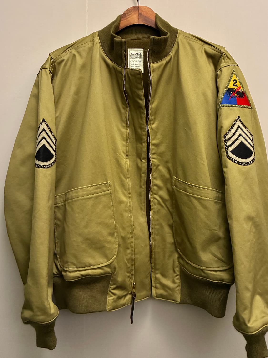 (XL~XXL)브론슨 us army 1st 밀리터리 퓨리 탱커자켓  상품이미지8