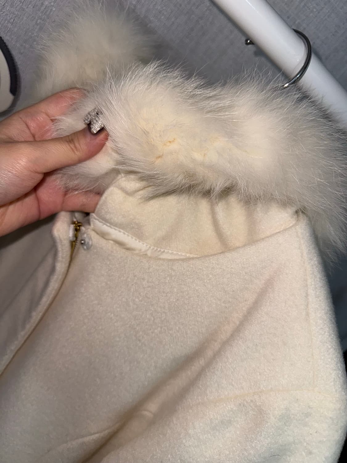 세실맥비 Cecil McBee 달천깔 히메갸루 퍼후드 코트 상품이미지3