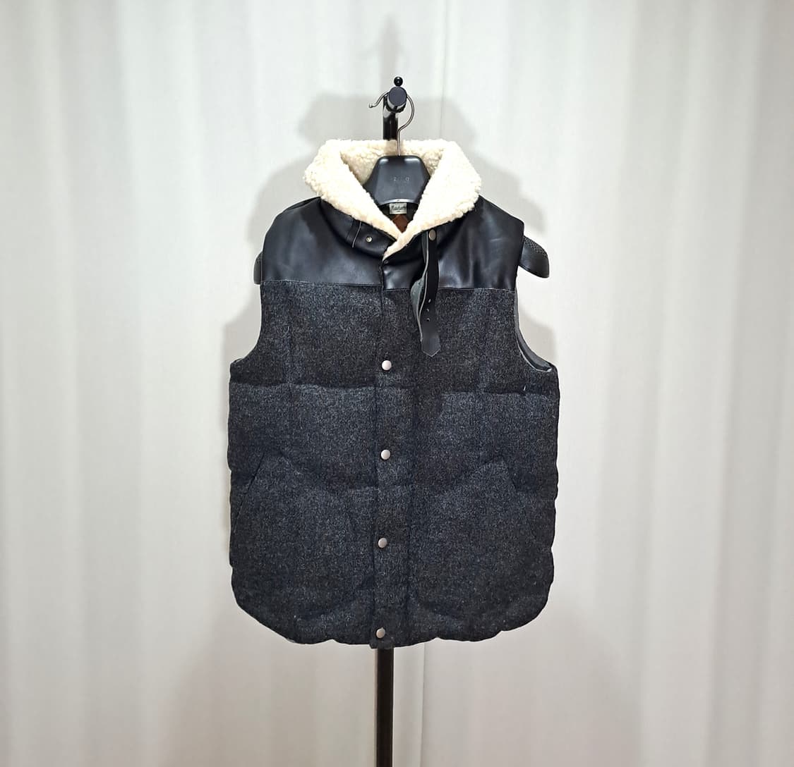 (택포) 펜필드 울 가죽 다운 베스트 L B140 상품이미지4