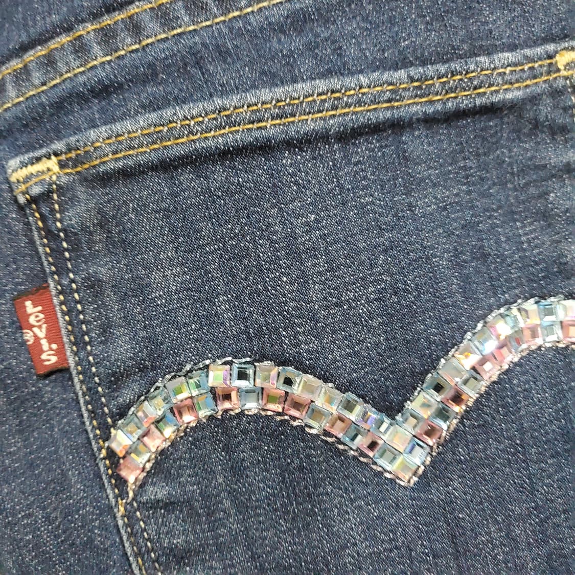 리바이스 여성 큐빅 데님 청바지  상품이미지5