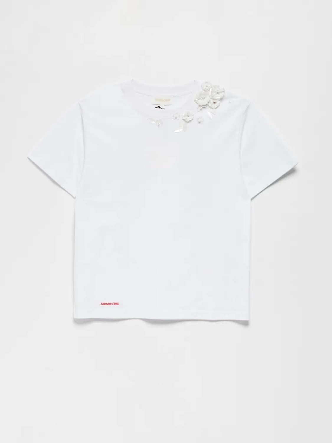 SHUSHU/TONG 슈슈통 비즈 반팔 티셔츠 상품이미지1
