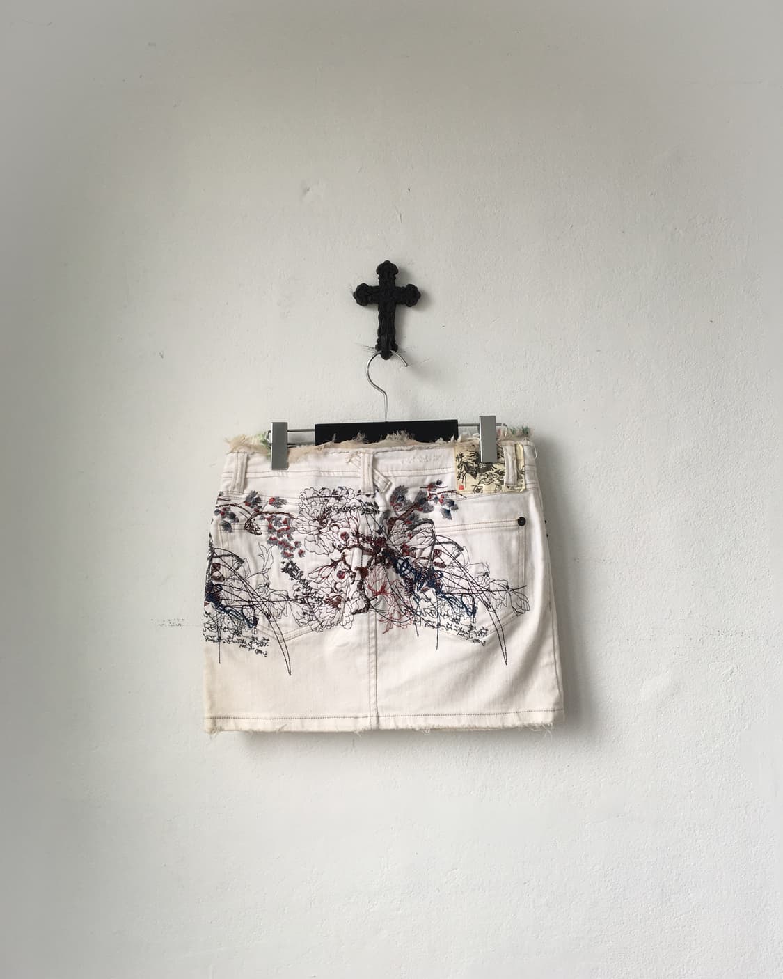Oriental embroidery point mini skirt 상품이미지2