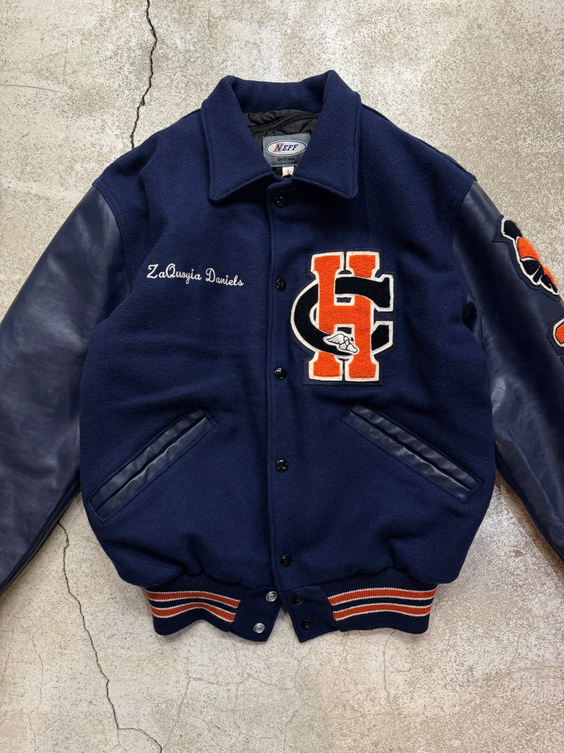 NEFF 울 레더 바시티 자켓 상품이미지2