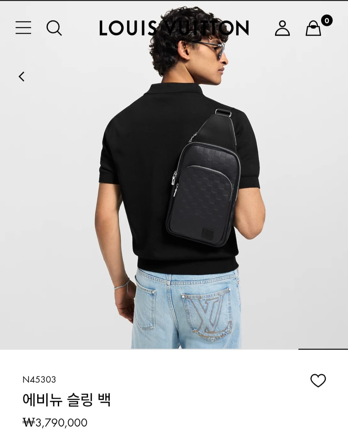 루이비통 올레더 에비뉴 슬링백 다미에 신형 상품이미지3