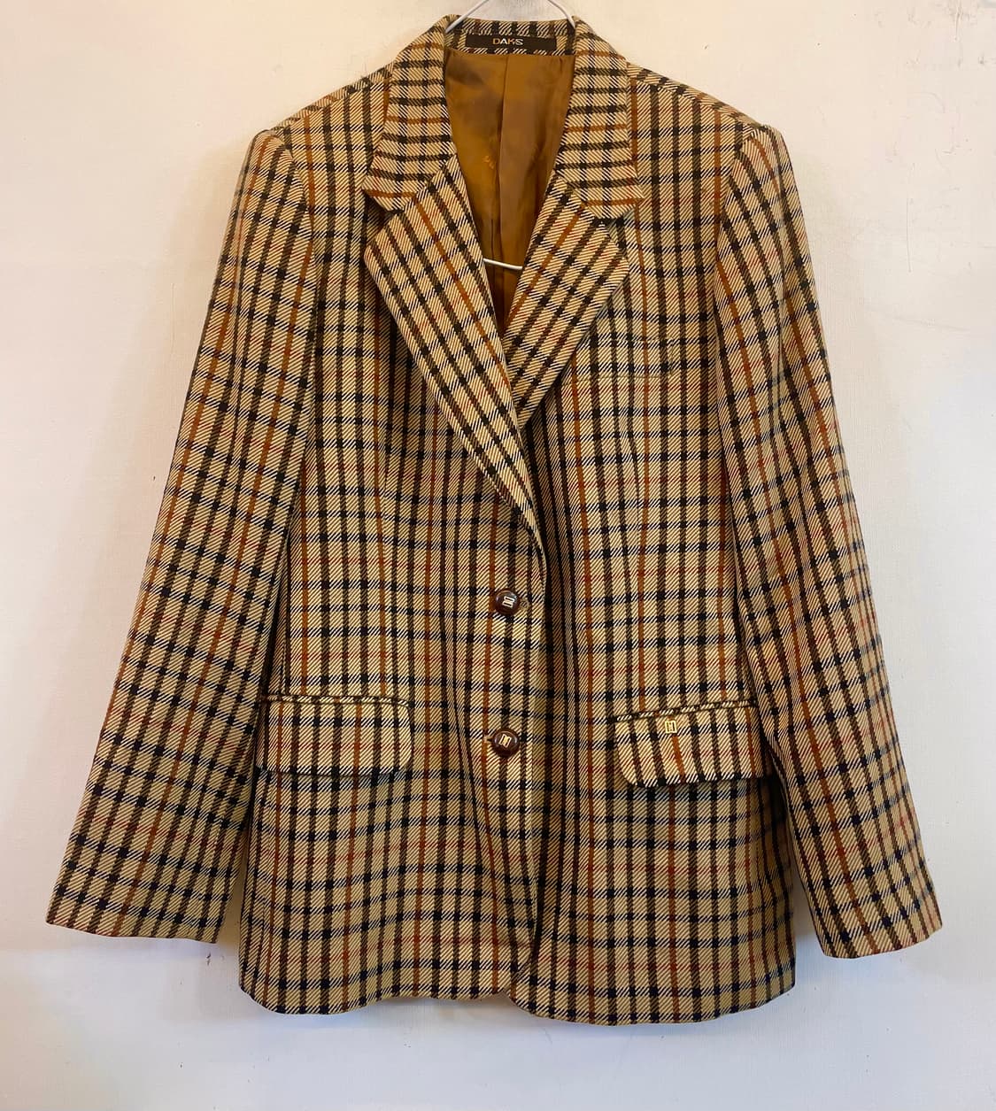 DAKS 닥스 체크자켓 블레이저:) 울자켓 울100% 하객룩출근룩 상품이미지1
