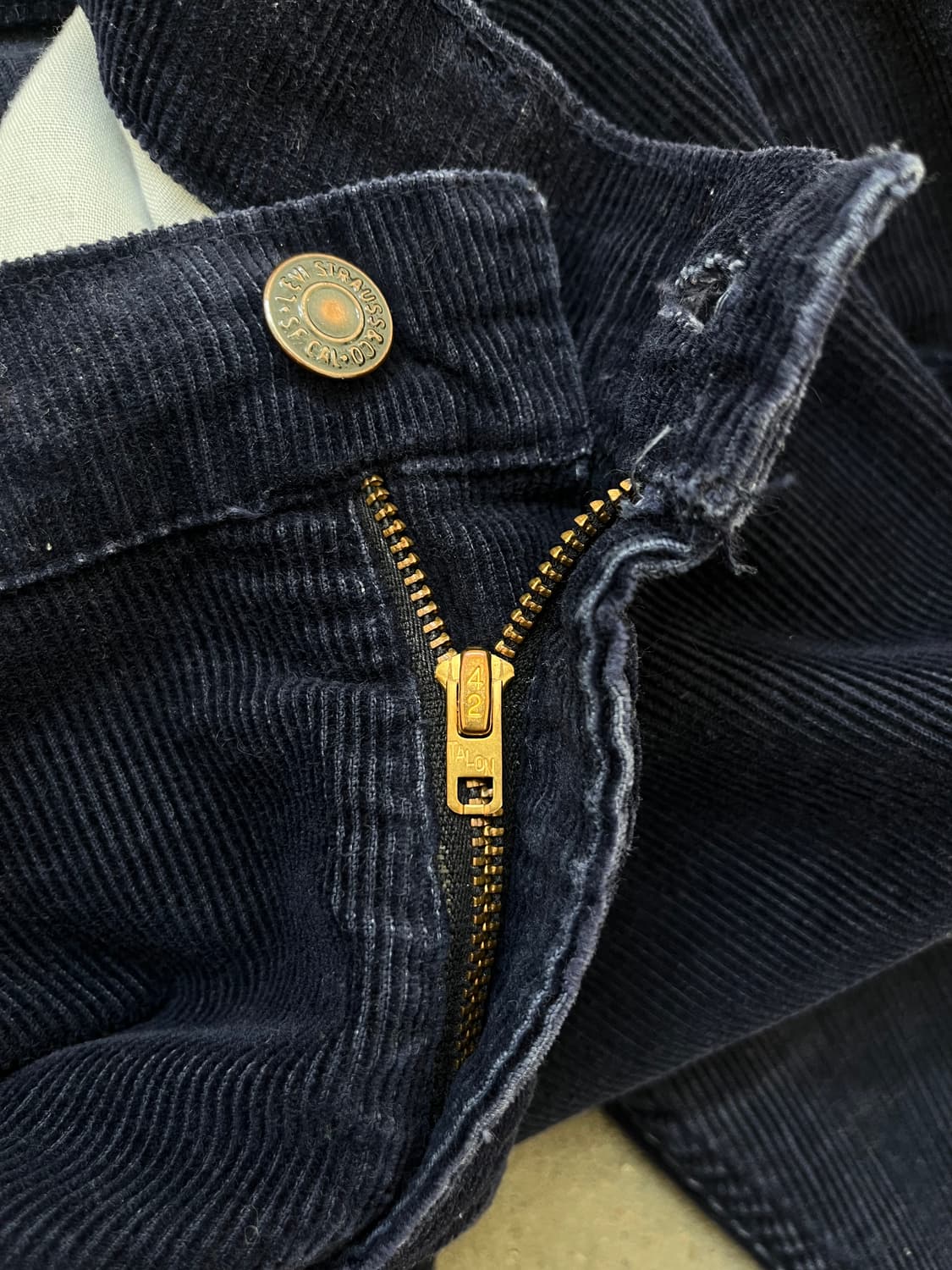 70s(USA) Levi's 퍼플컬러 코듀로이 646 벨바텀  상품이미지6