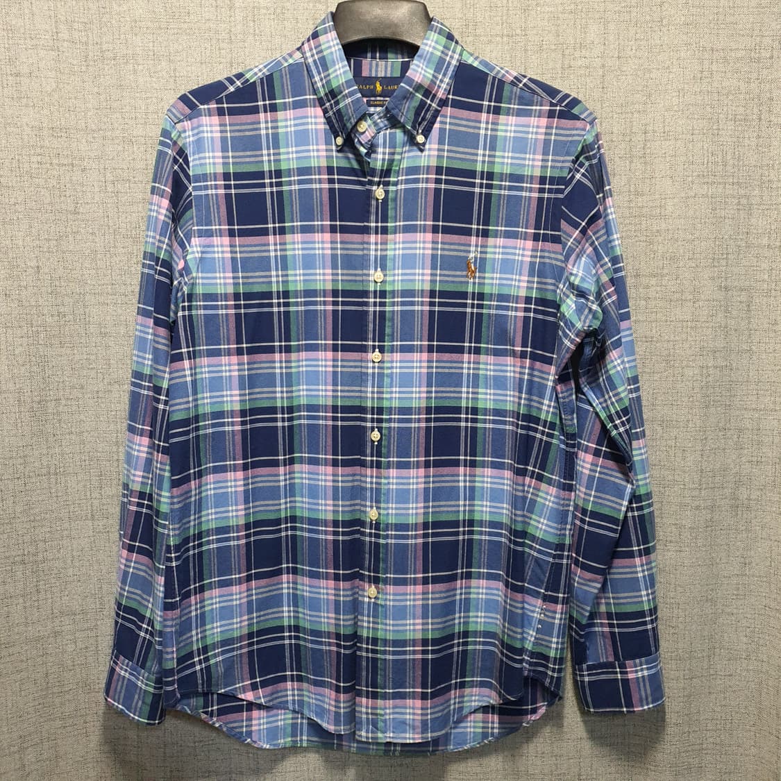 폴로 랄프로렌 클래식핏 체크 카라 셔츠  상품이미지1