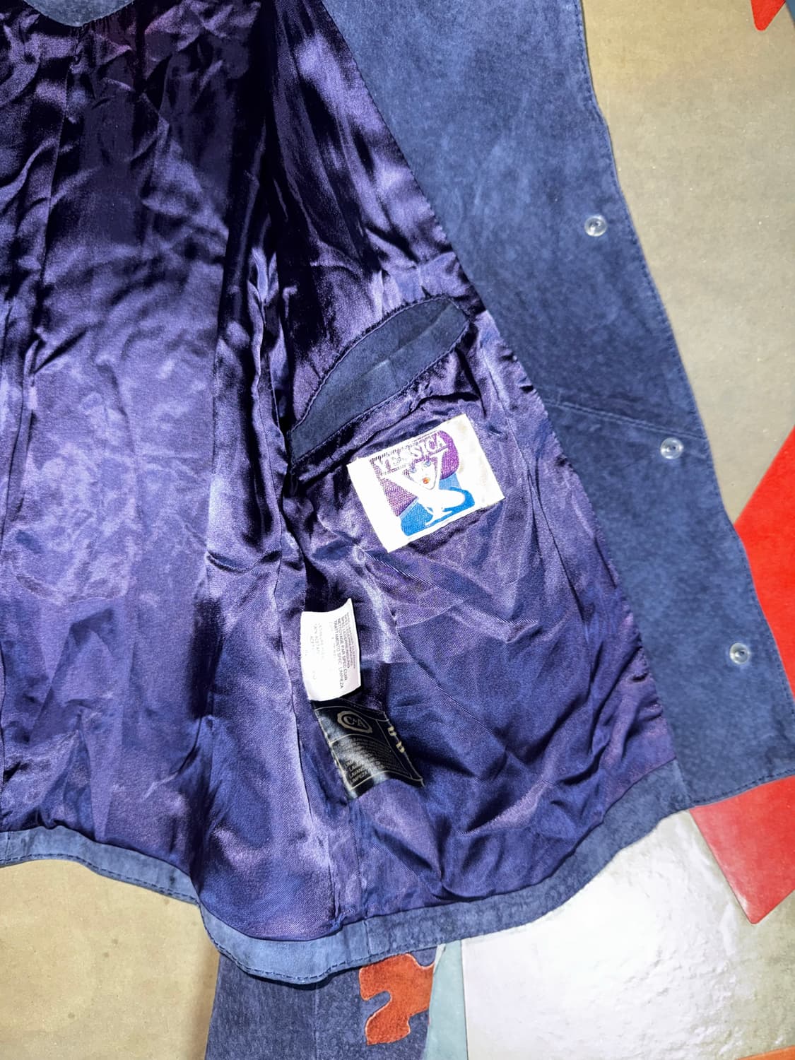 ~90 YESSICA Puzzle Patch Suede Jacket  상품이미지7