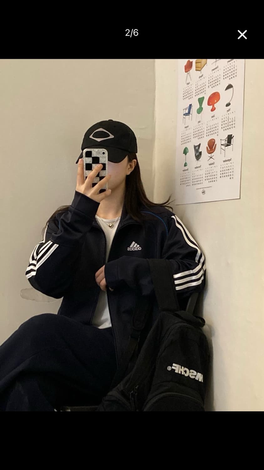 아디다스 져지 (곤색) 상품이미지1