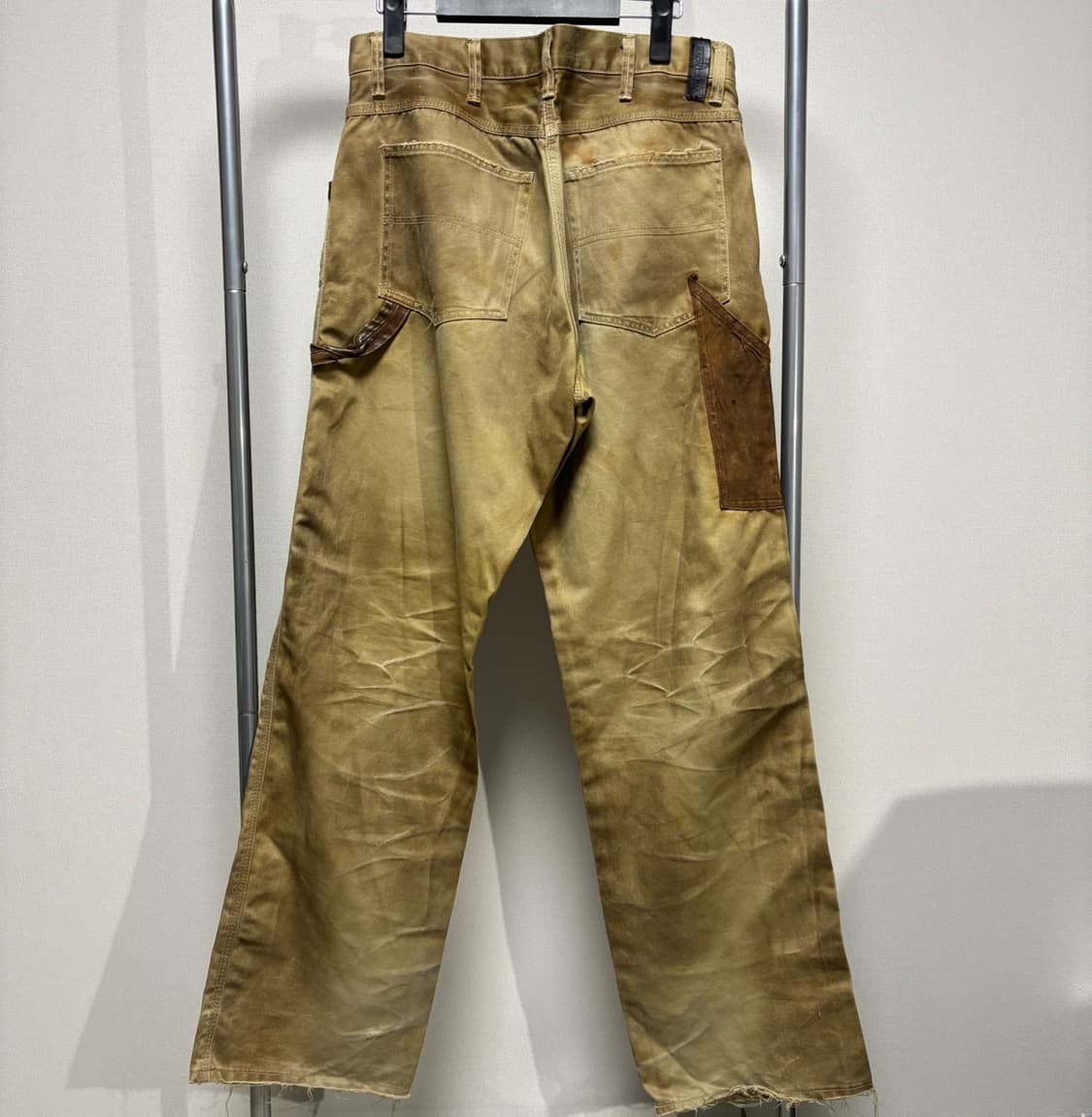 M) 이사무 카타야마 백래쉬 레더 패치 워크 팬츠 상품이미지5