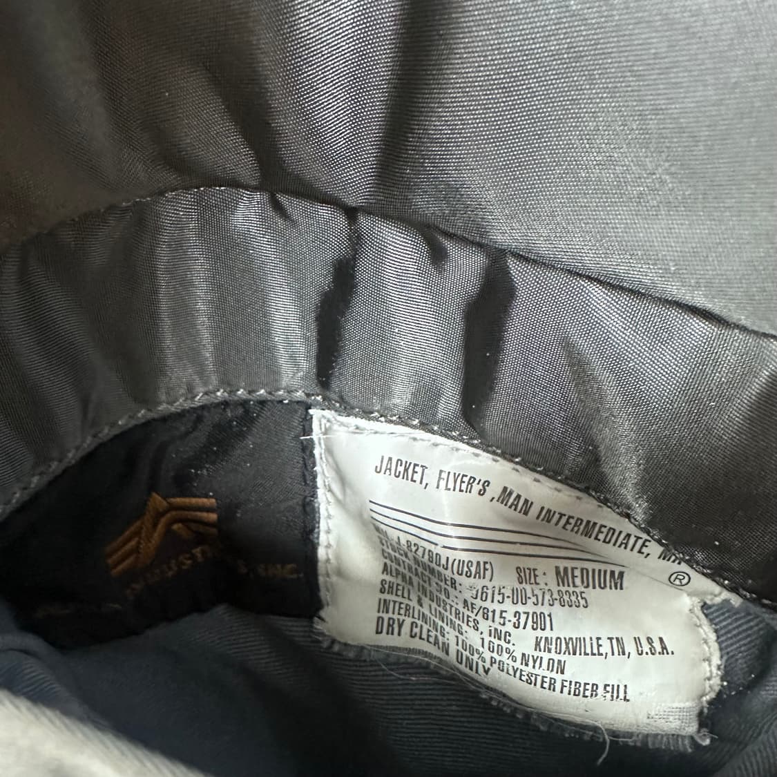 알파인더스트리 MA-1 마원 항공점퍼 M사이즈 상품이미지9