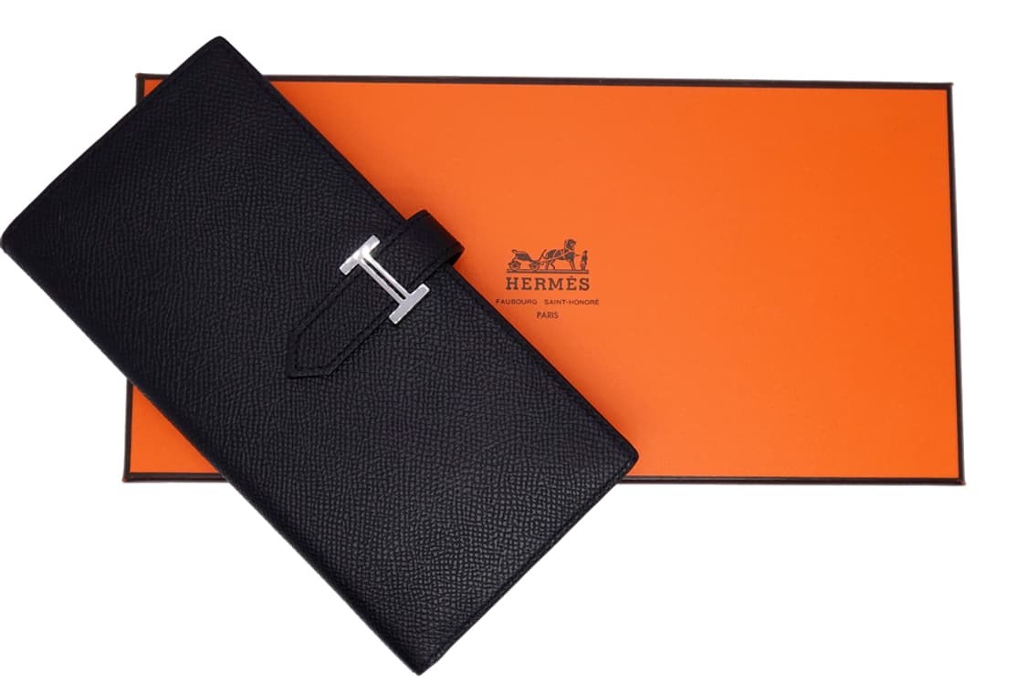 에르메스 베안 소플렛 블랙 앱송 은장 남녀공용 엡송 장지갑 K각인 상품이미지10