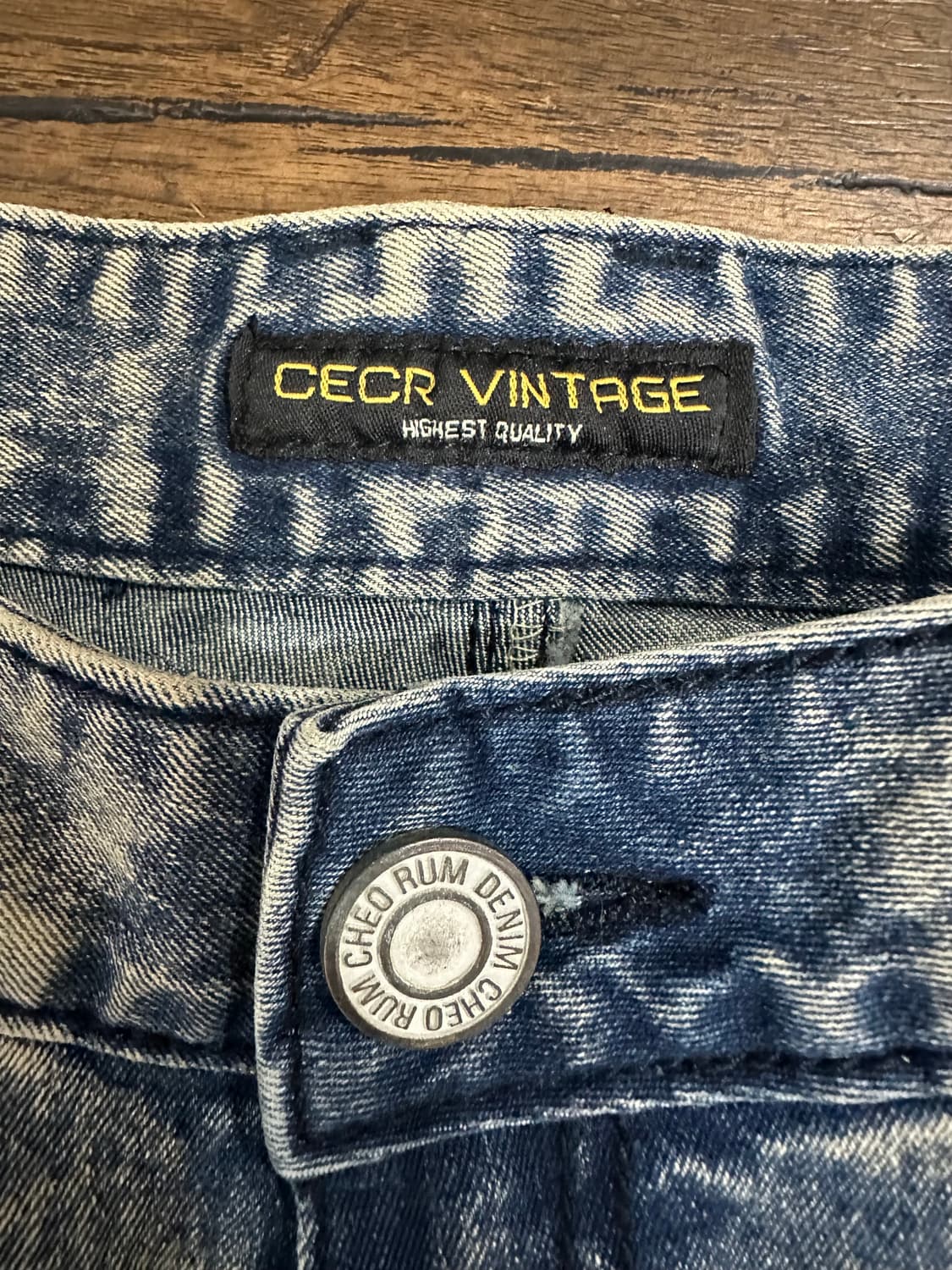 CECR VINTAGE 워싱 카고 청바지 28사이즈 빈티지 바이커진 상품이미지6