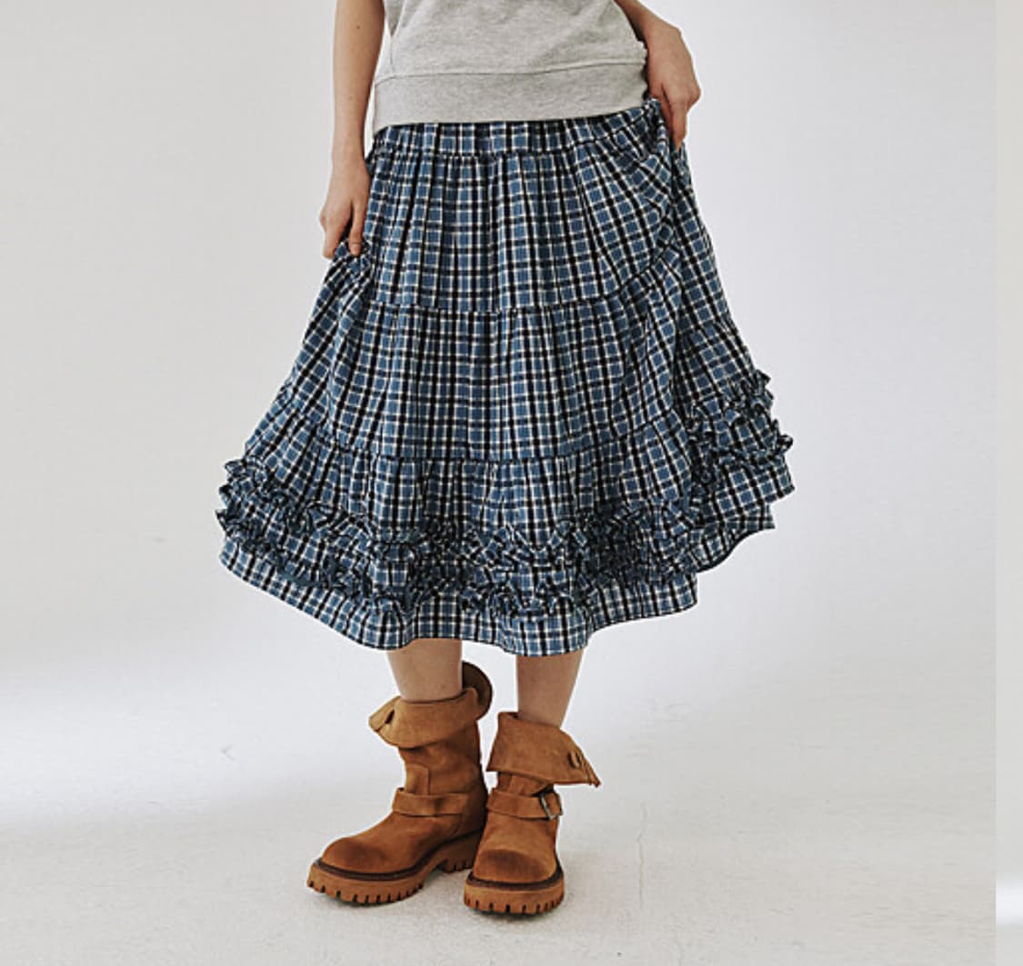 플리즈프로젝트 프릴 스커트 상품이미지1