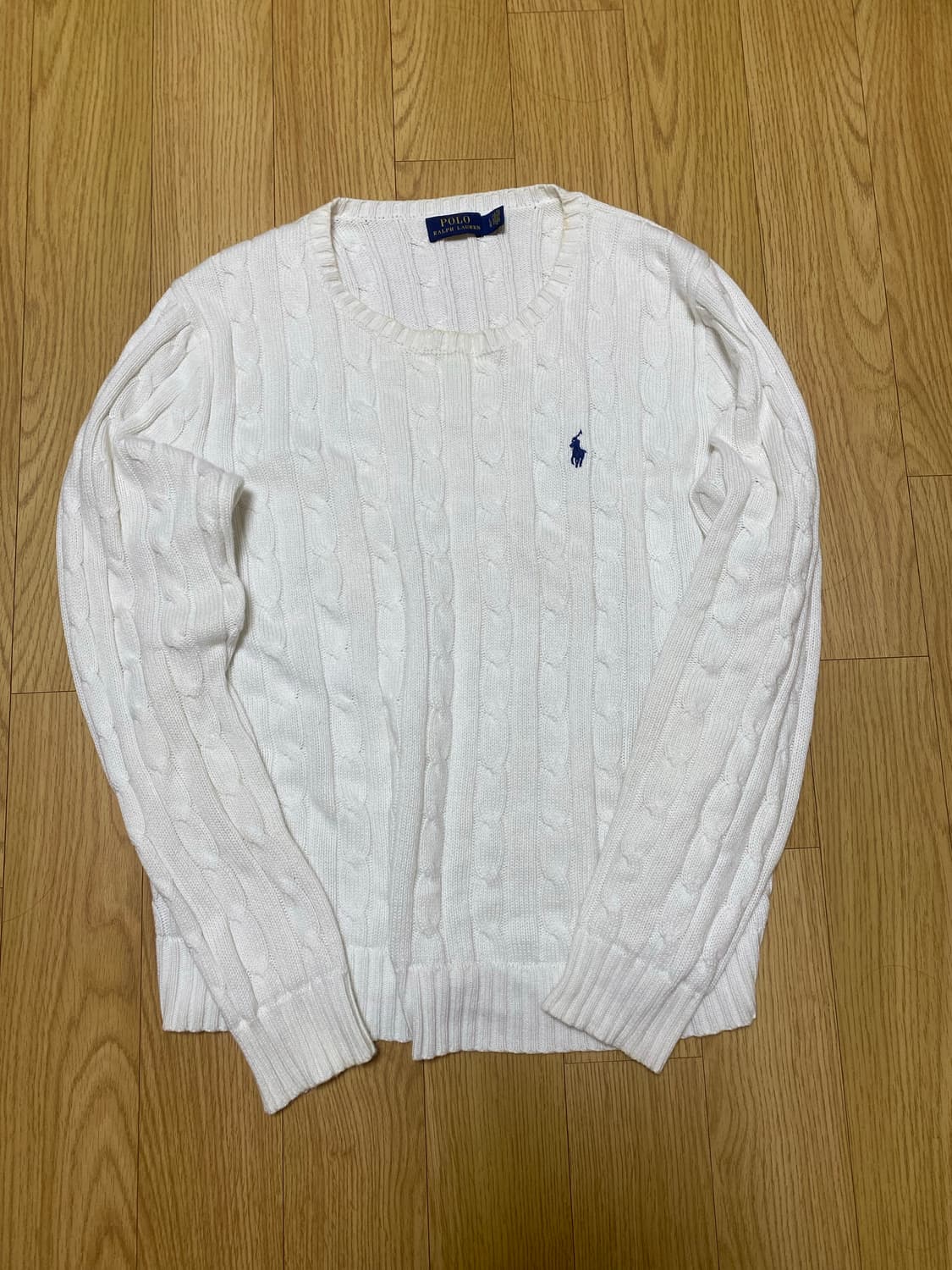 폴로랄프로렌 화이트 케이블 니트 상품이미지1