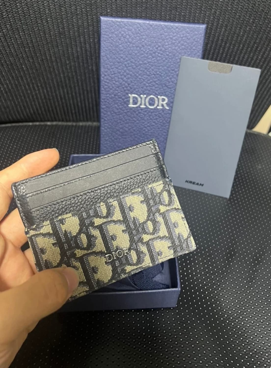 (크림판,풀박스) 디올 오블리크 카드지갑 상품이미지1