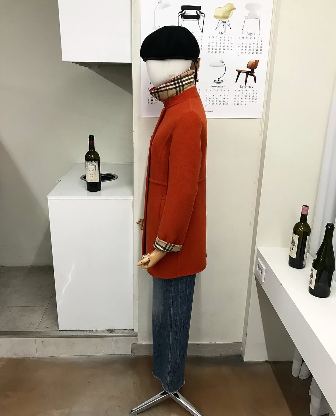 버버리 캐시미어 하프 코트 상품이미지7