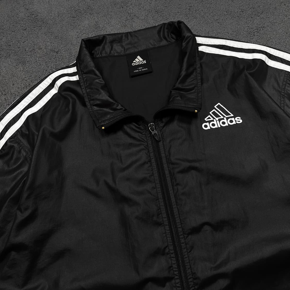 아디다스 빅로고 블랙 바람막이 상품이미지2