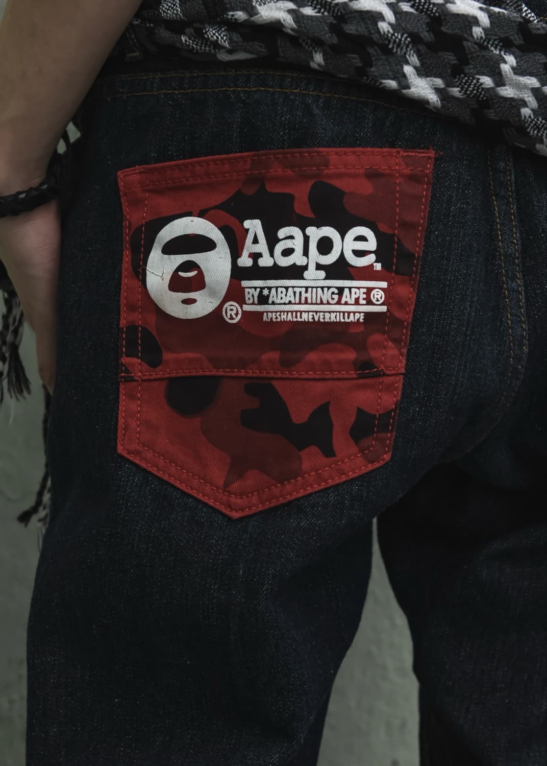 Aape Dark Bule Denim Pants 상품이미지2