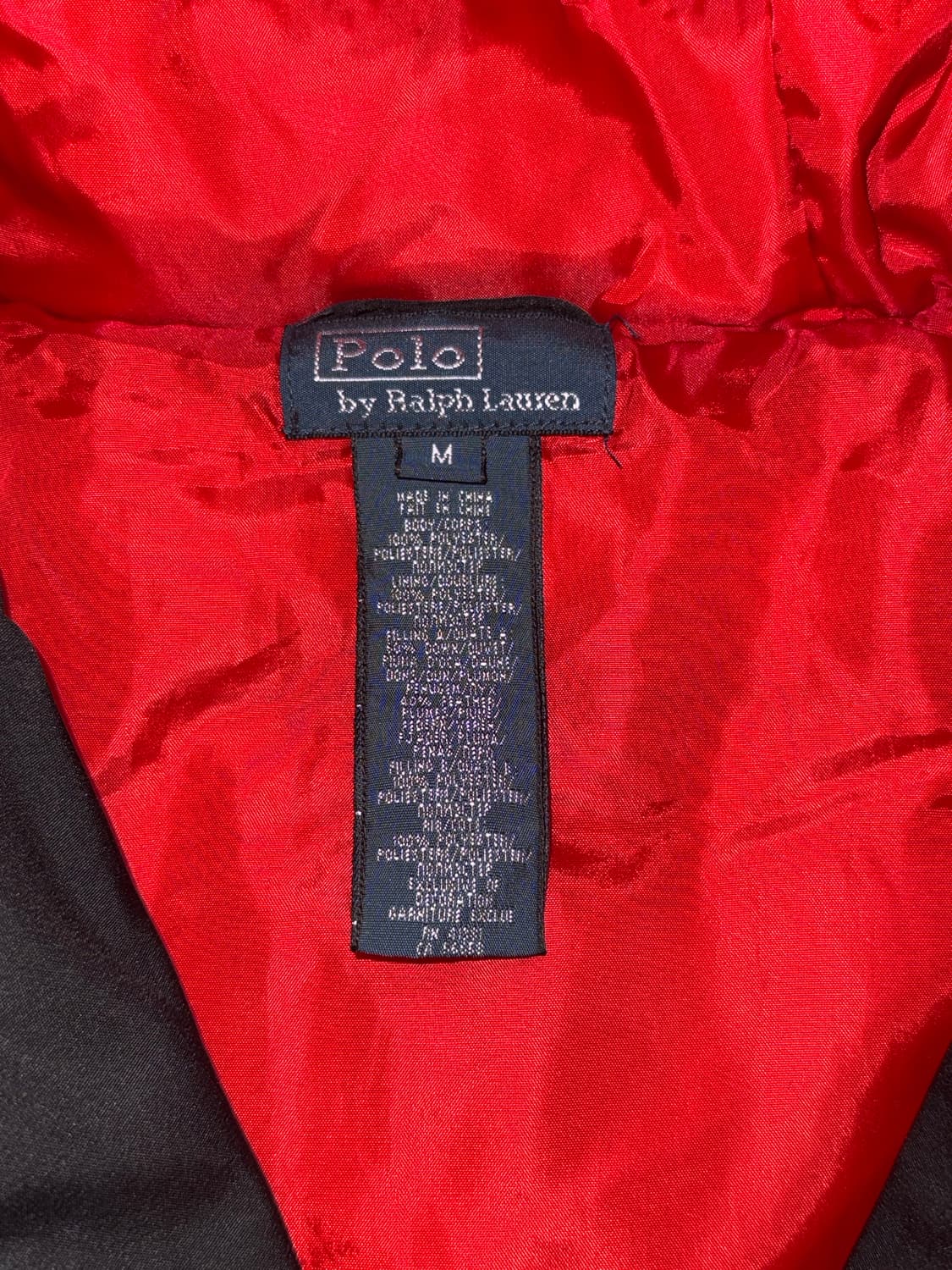 폴로 랄프로렌 빅포니 블랙 경량패딩 M사이즈 상품이미지3