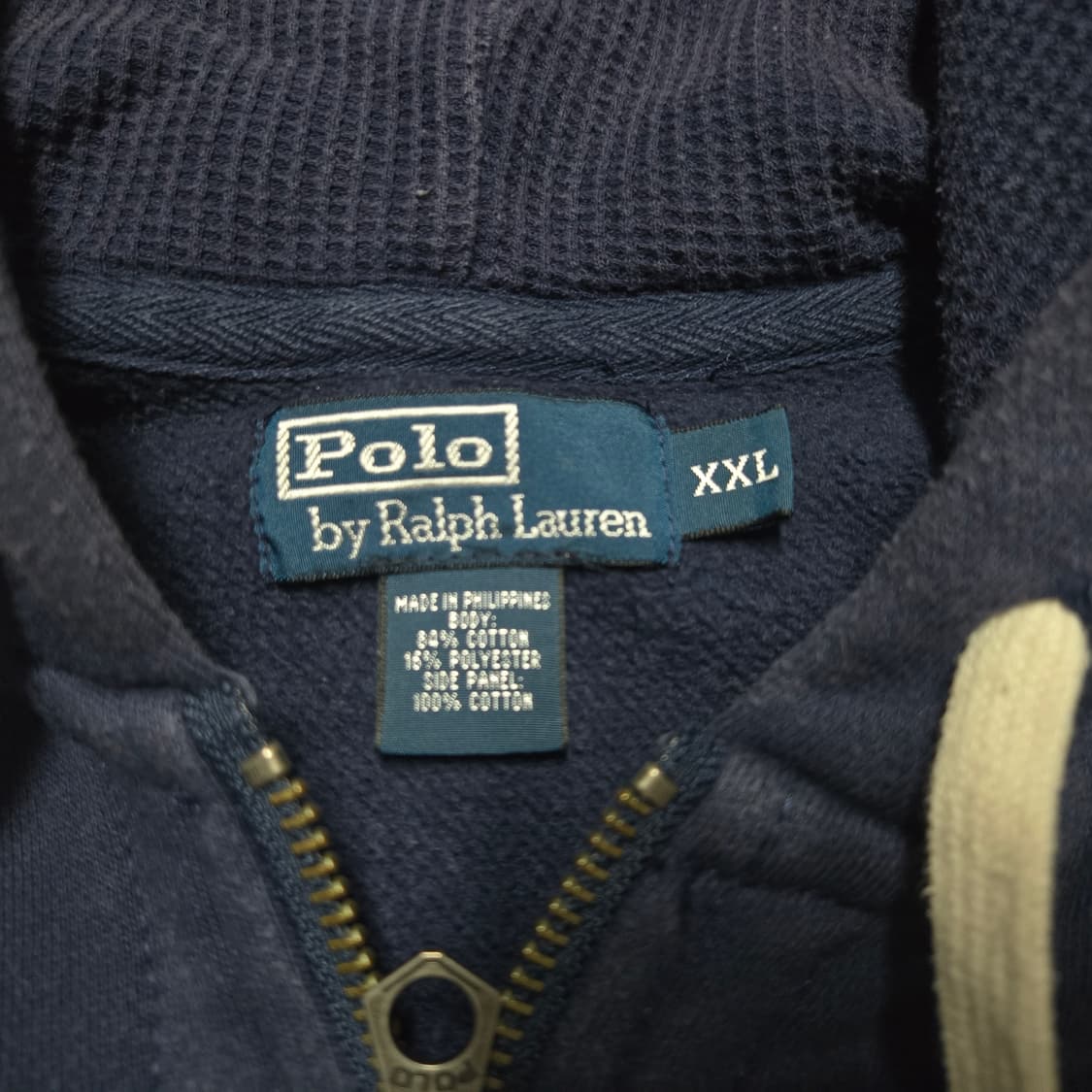 XXL 폴로랄프로렌 써멀 후드 집업 네이비 상품이미지3