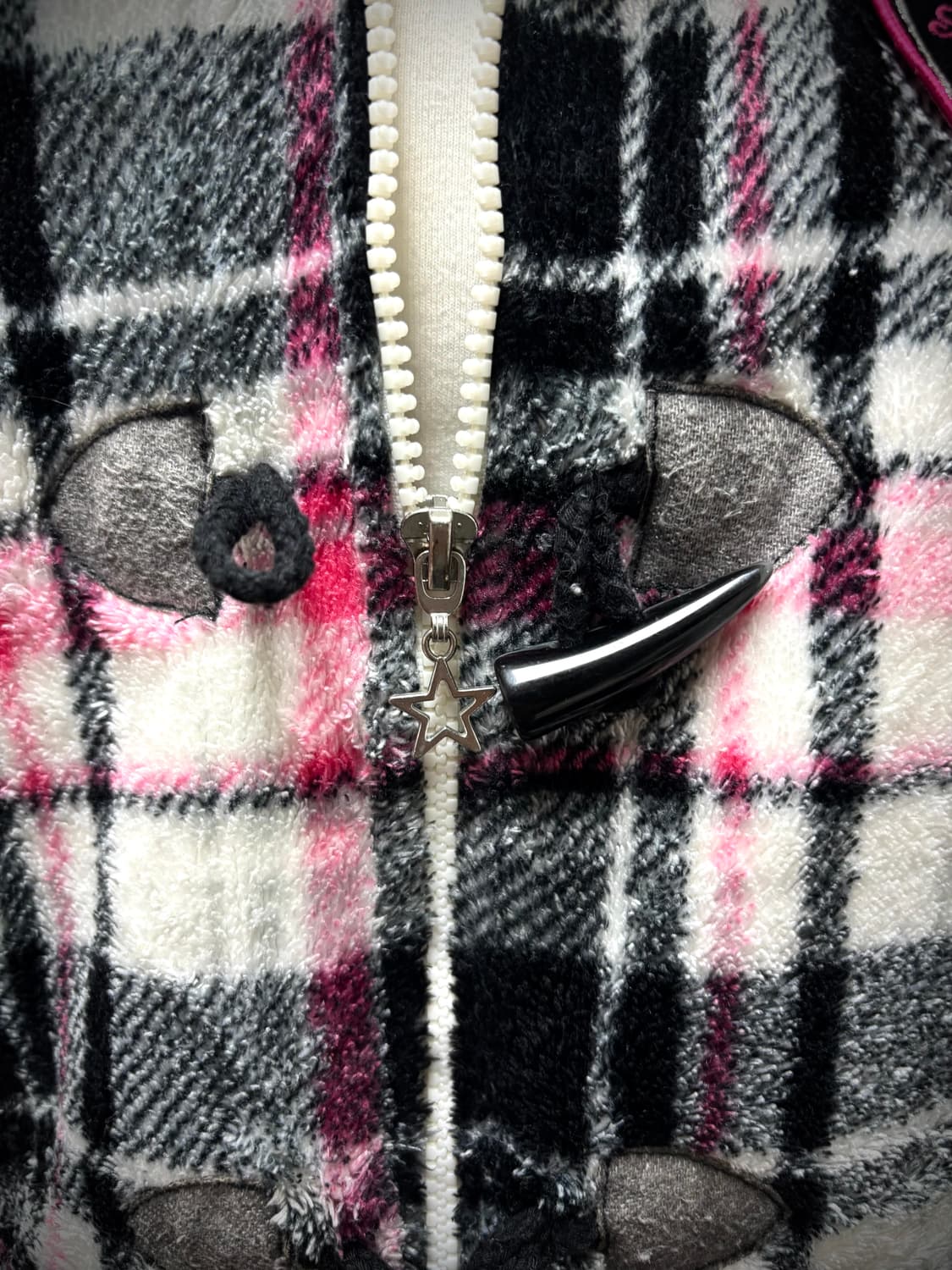 [GAL&Kitsch] Pink&Black Check Patch Deta 상품이미지8