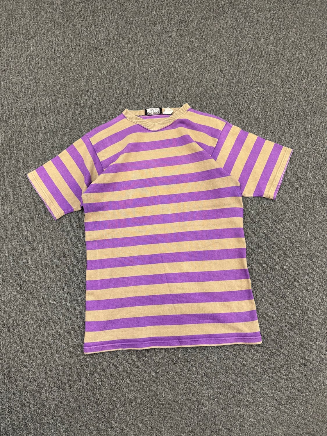 M)90’s Hardin Knitwear U.S.A 빈티지 스트라이프반팔 상품이미지1