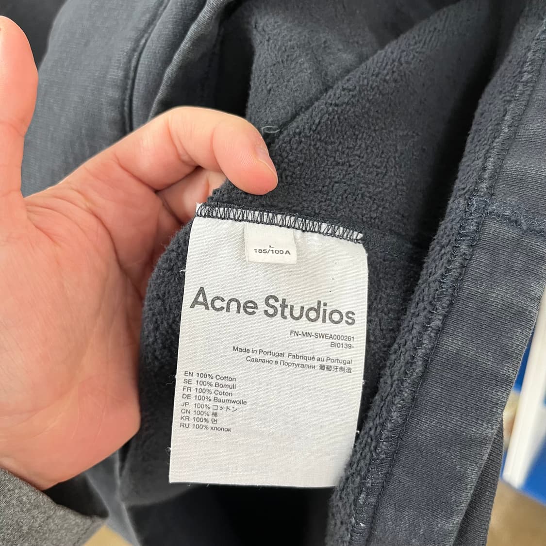 아크네 스튜디오 기모후드 L 상품이미지5