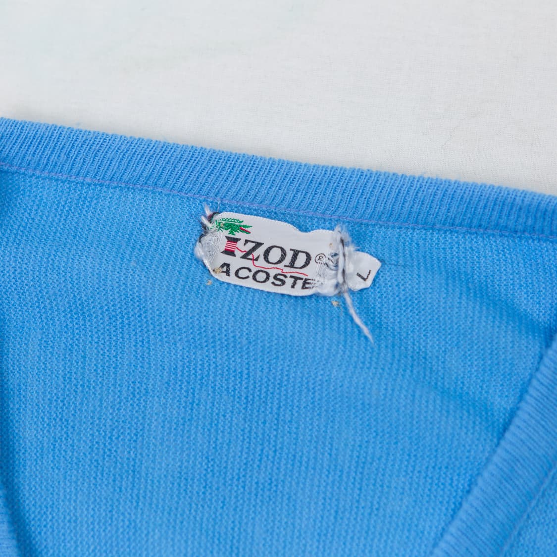70s IZOD 라코스테 아크릴 V넥 니트 상품이미지4