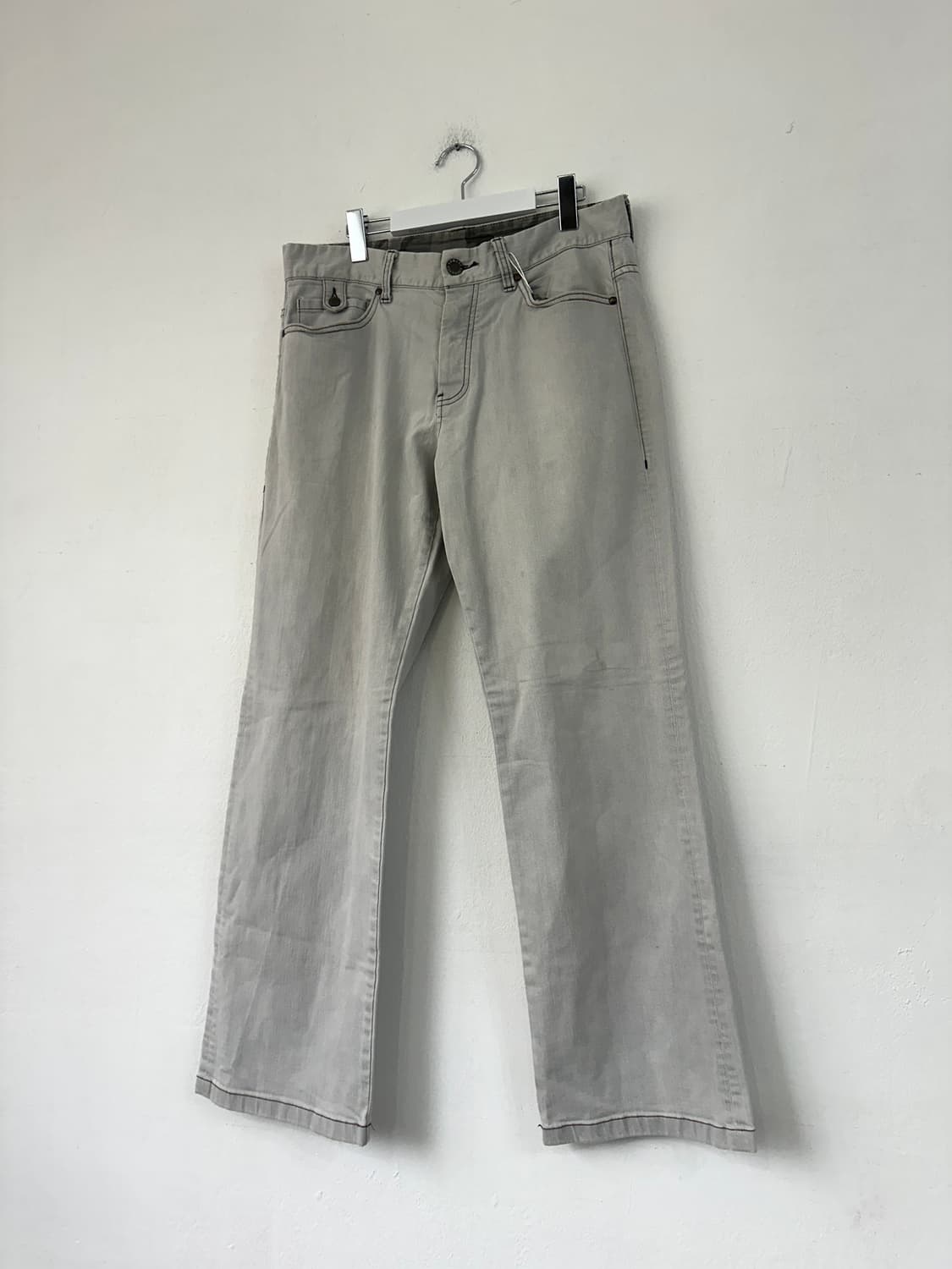 알마니 2000s 그레이 와이드진 상품이미지5