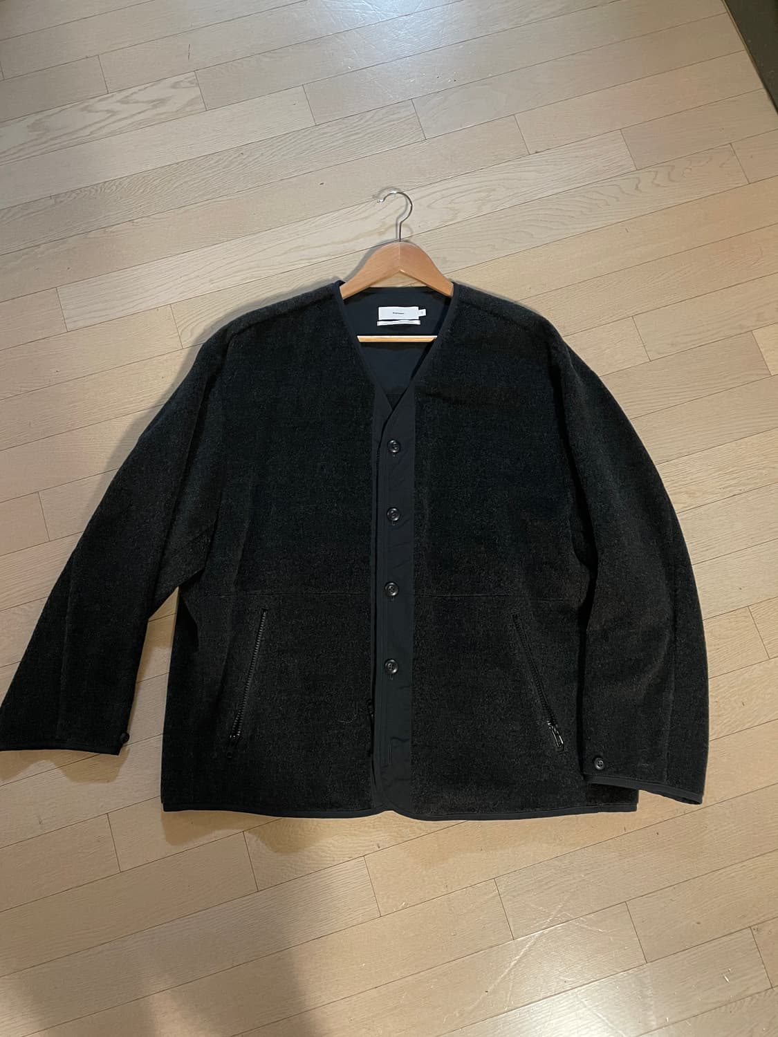 그라프페이퍼 Alpaca Boa Collarless Blouson 상품이미지2