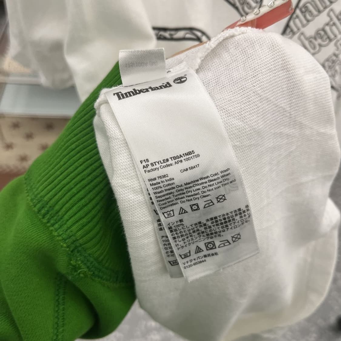 팀버랜드 빈티지 스트릿 시그니처 백프린팅 반팔티 M C10372 상품이미지6