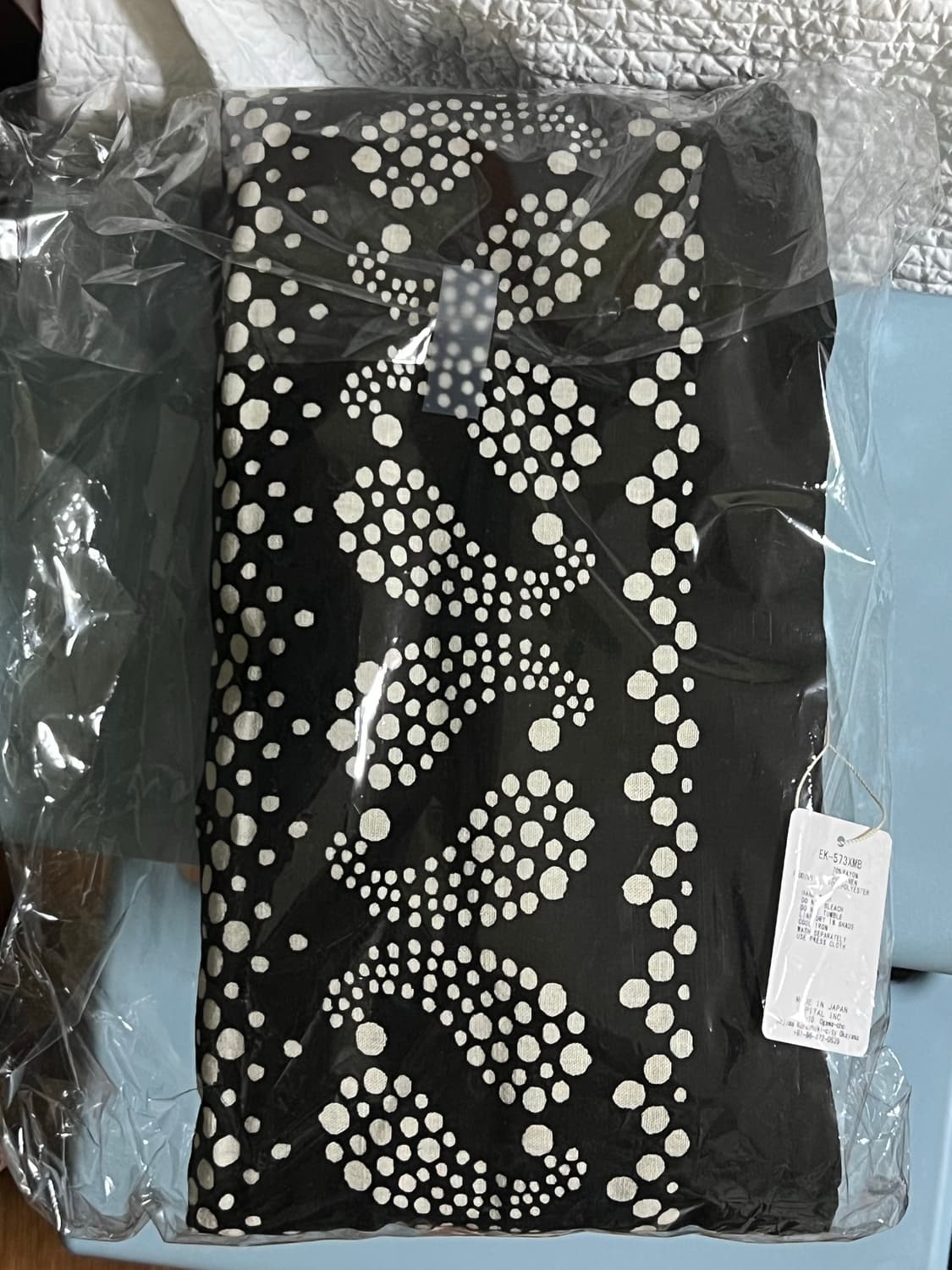 캐피탈 헴프 레이온 반다나 패턴 케사 머플러 블랙 상품이미지1