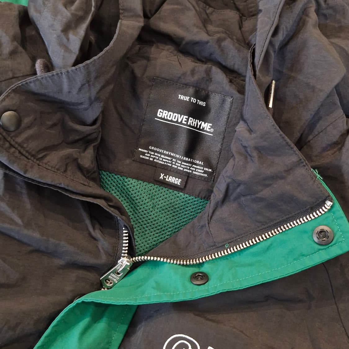 그루브라임 아노락 후드 바람막이 XL 상품이미지5