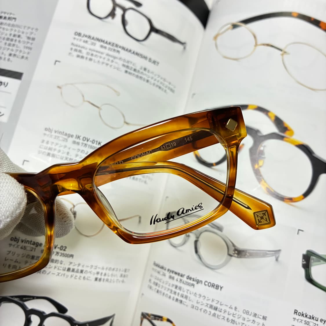 Hardy Amies 하디 에이미스 뿔테 안경 상품이미지2