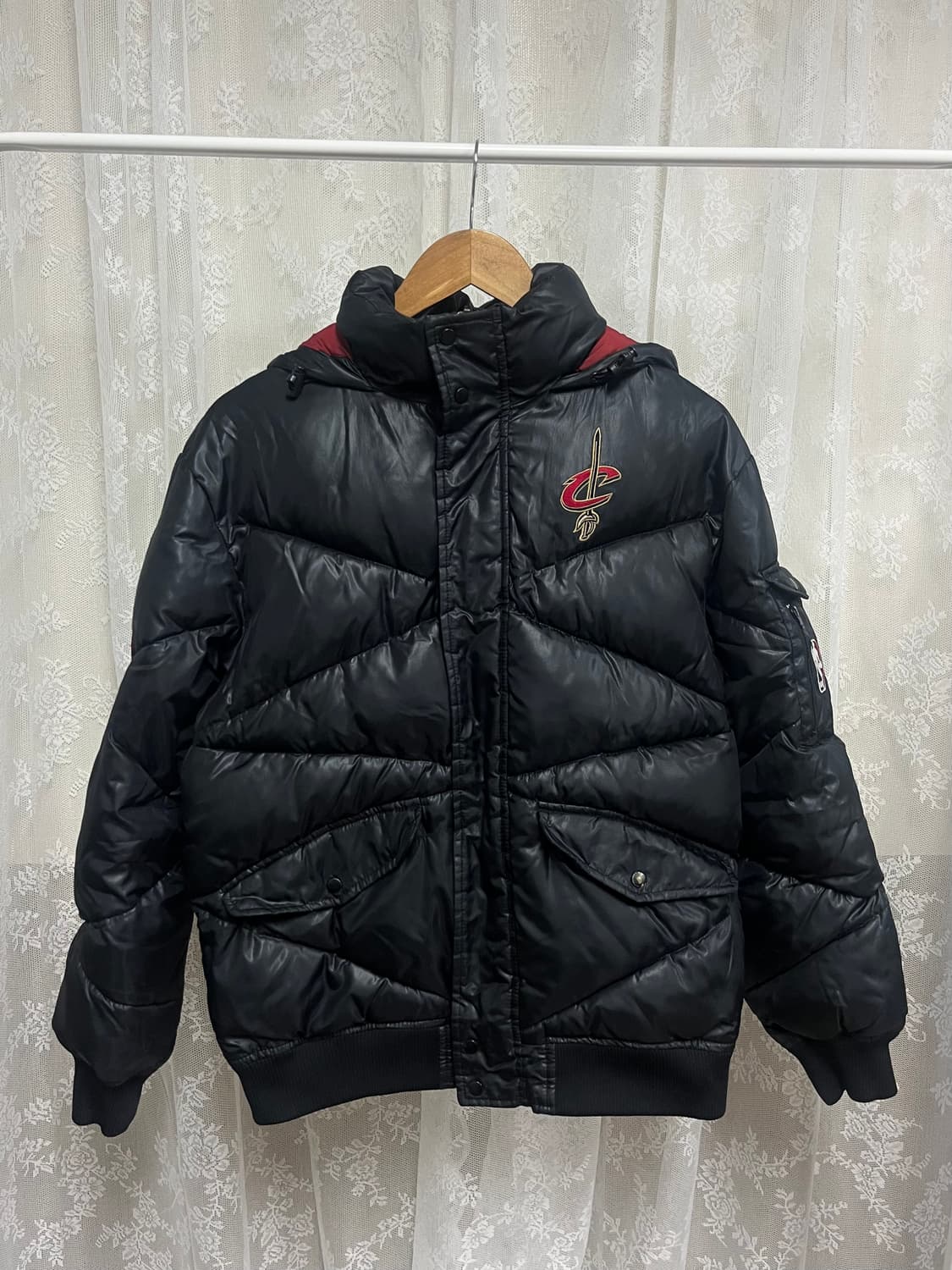 M) 아디다스 NBA 레이커스 패딩 블랙 상품이미지1