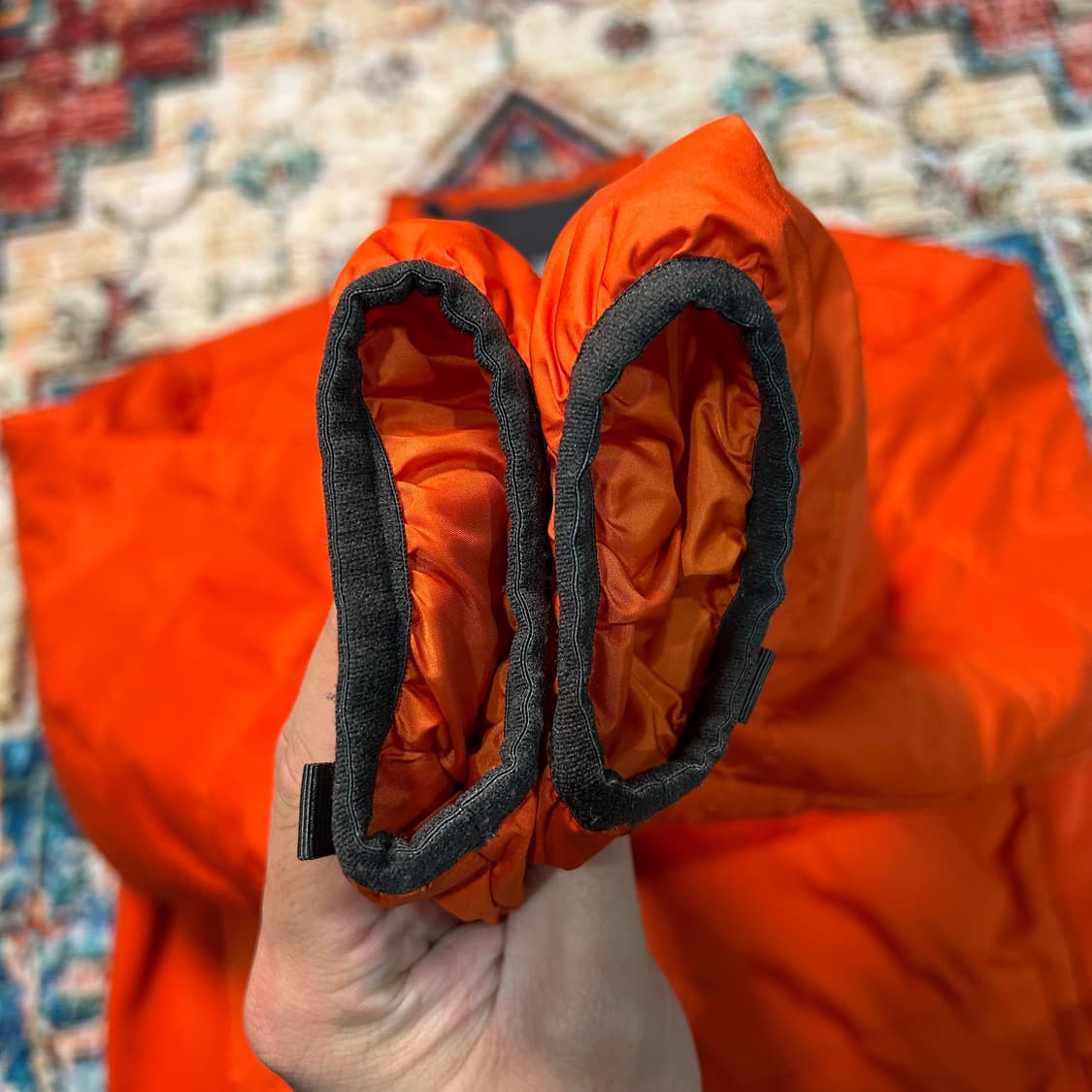 [2XL] 노스페이스 오렌지 경량 패딩자켓 상품이미지4