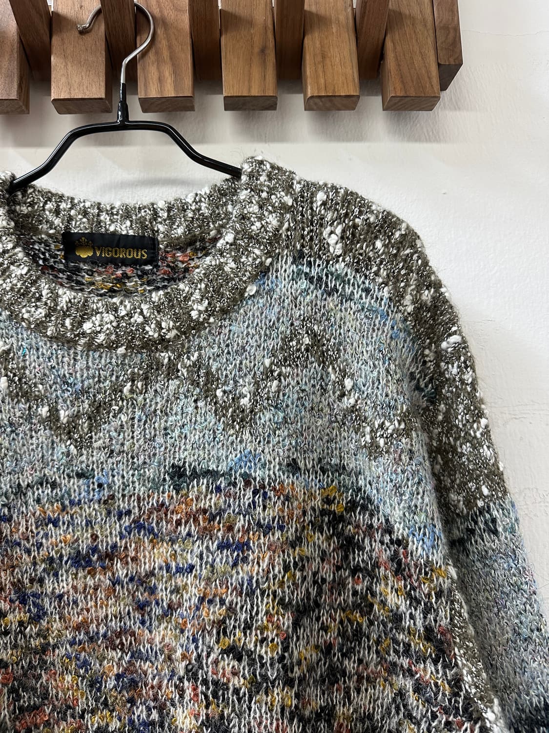 일본빈티지 보카시플라워니트 상품이미지2