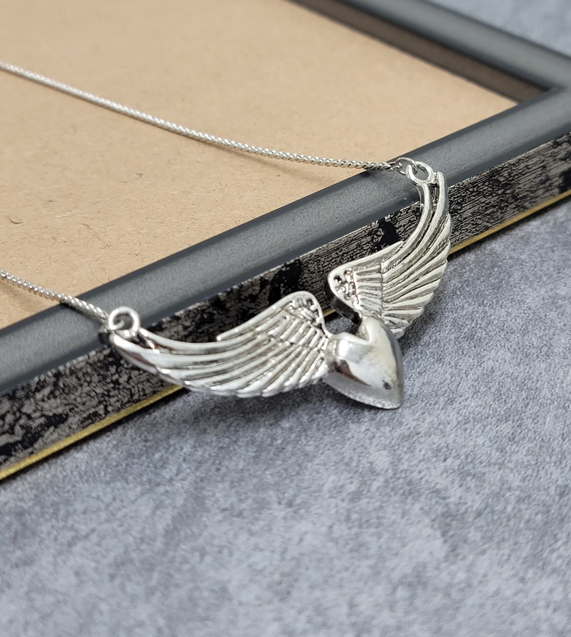 angel wing 날개 빈티지목걸이 상품이미지2