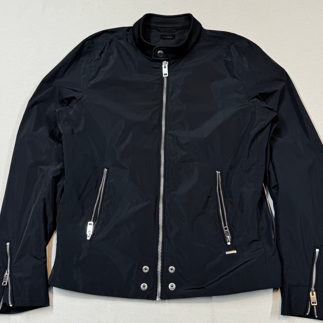 L) 디젤 DIESEL 폴리쉘 싱글 라이더 자켓 상품이미지2