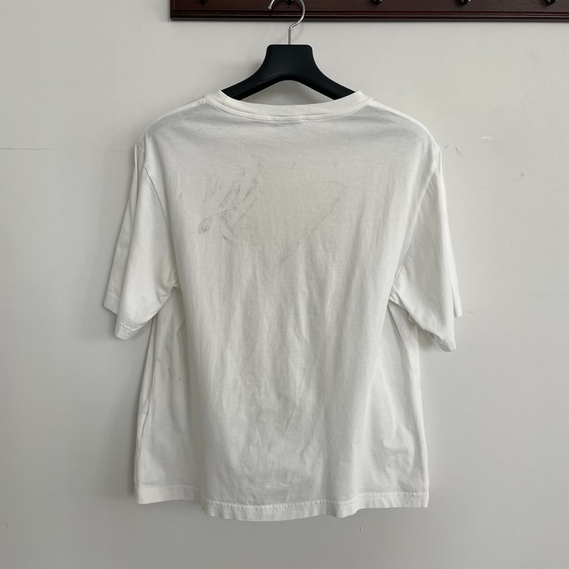 코스 S,95-100 화이트 라운드넥 반팔 티셔츠 상품이미지2