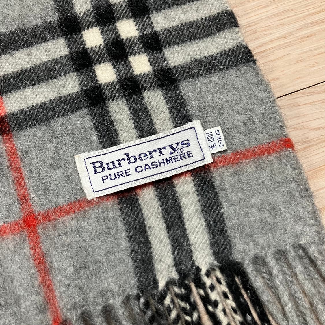 [정품] 버버리 그레이 노바체크 캐시미어 머플러 (burberry) 상품이미지5
